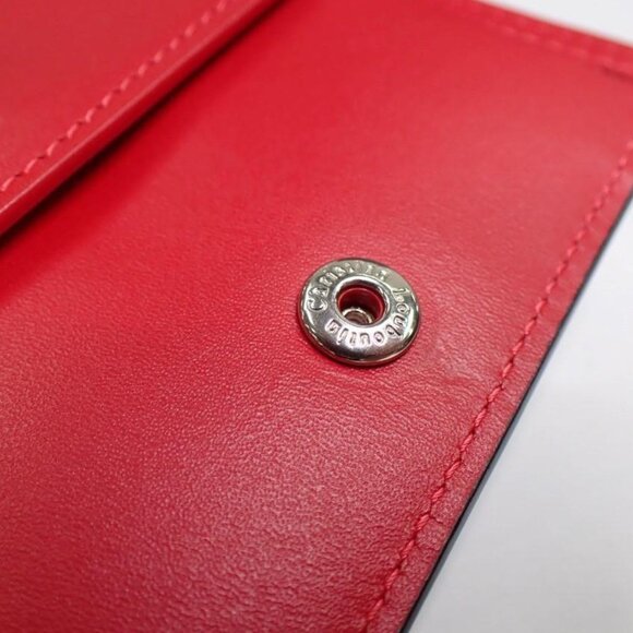 Christian Louboutin Studs Wallet Compact Bi-Fold Leather - Picture 12 of 14